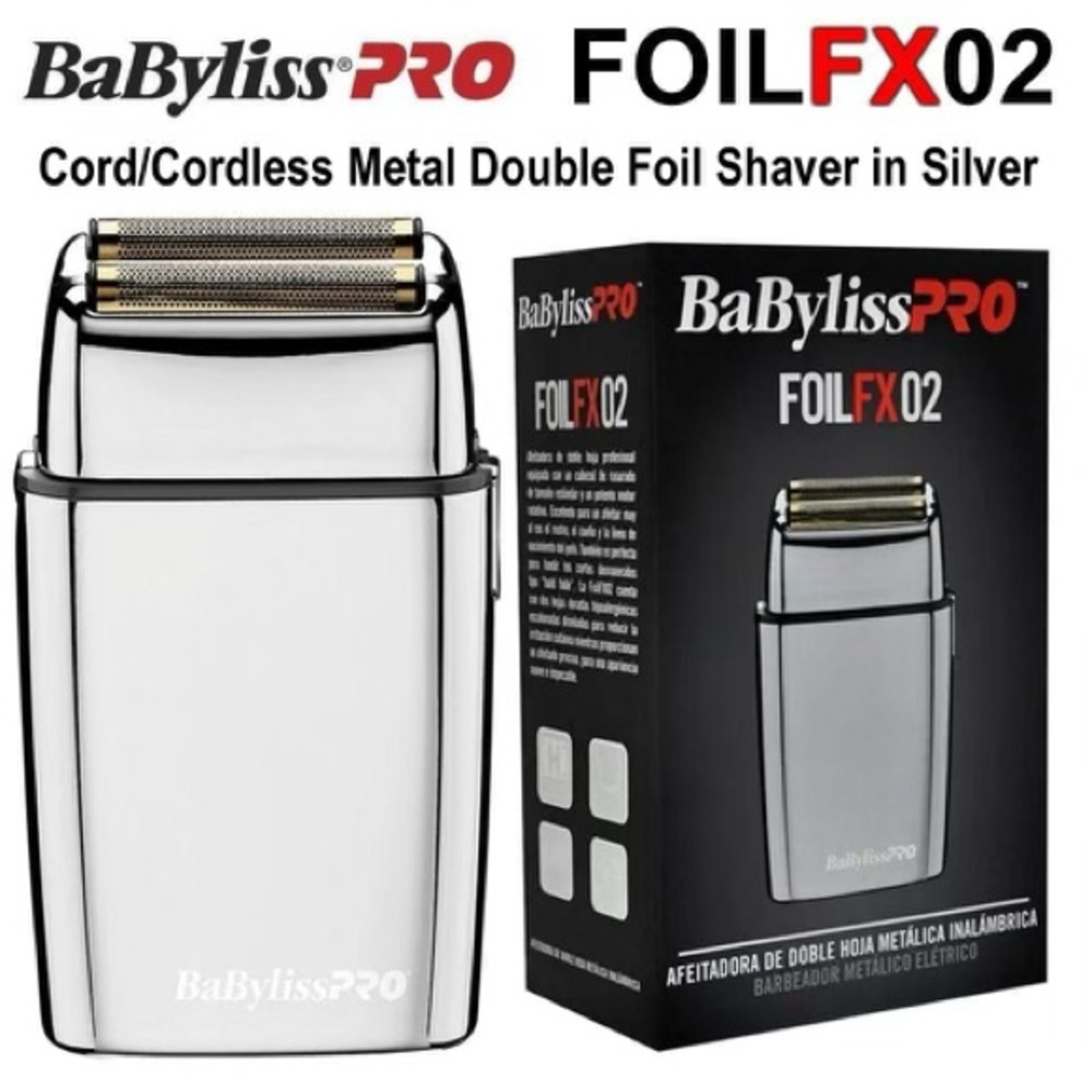 BaBylissPRO Silver FoilFX02 Cordless Shaver